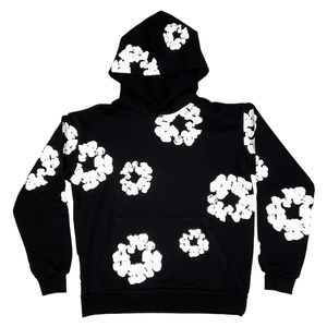 Denim Tears The Cotton Wreath Pullover Hoodie Black